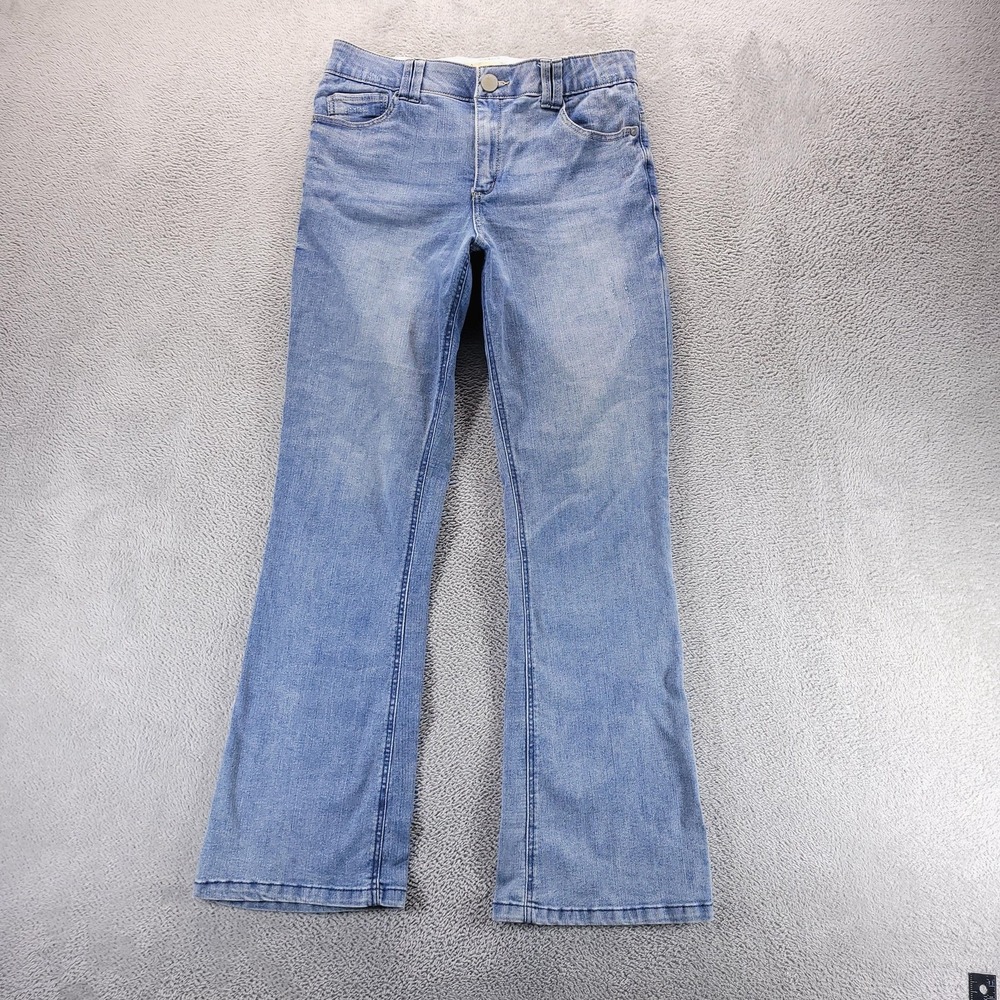 Democracy Jeans Womens 10 Blue Bootcut Mid Rise Light Wash Ab Technology Stretch